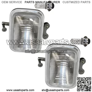 Set of 2 Headlights for Honda TRX300 Fourtrax 300 2X4 1988-2000 W/Bulb