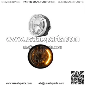 Motorcycle accessories 8-inch motorcycle modified angel ring headlights Harley far and near light steering function headlights