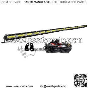 Fit Can-am Maverick X3 DS RS MAX Slim 50" LED Light Bar Upper Roof +Wire