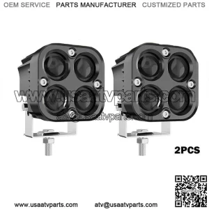 Dual Color 3" 90W Amber White Pods LED Work Light Bar fit   Can-am Maverick X3