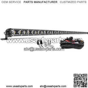 Fit Can-am Maverick X3 DS RS Roof Windshield 50" LED Light Bar Strobe /Wire Kit