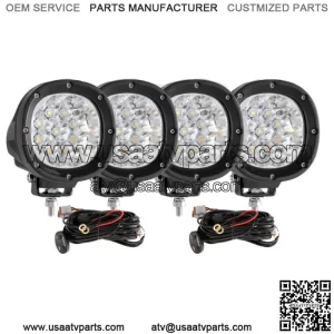 4x 4" LED Light Pods 6 Modes Offroad Driving Lamp For Can-Am Maverick X3