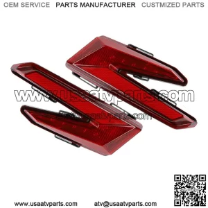 For 2017-2021 Can Am Maverick X3 R Turbo Left Right Red LED Brake Tail Lights