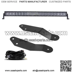 For Can-Am Maverick X3 MAX Turbo 42" Straight LED Light Bar Roof+Bracket