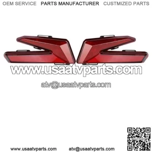 UTV Red Pair LED Brake Tail Lights For 2017-2020 2021 Can Am Maverick X3 R Turbo