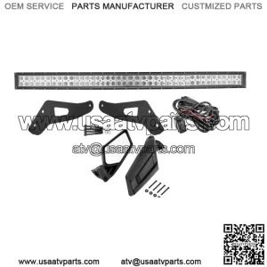 For Can-am Maverick X3 MAX 52" LED Light Bar Roof Bracket+Rear View Side Mirrors