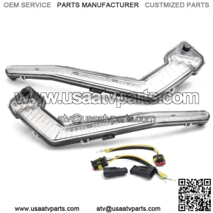 Pair LED Turn Signal Signature Lights Compatible with Can Am Maverick X3 2018-21