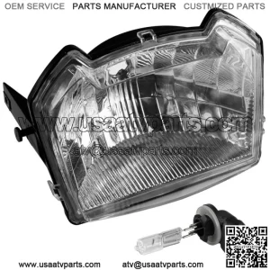 Headlight Assembly Middle For Polaris 2410614 With Halogen Bulb New (For: Polaris Sportsman 570)