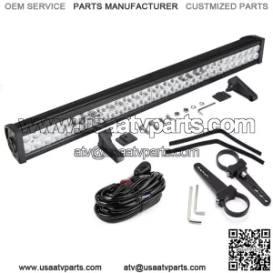 Below Roof Roll Cage Bracket 180W LED Light Bar Fit Kawasaki Mule Teryx Teryx4 (For: More than one vehicle)