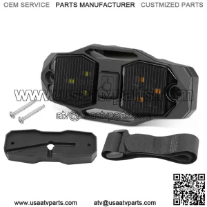 Universal Roll Bar Mount LED Dome Light White&Amber for UTV ATV Polaris RZR Golf (For: More than one vehicle)