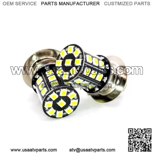 2 Super Bright LED headlight light bulbs for Yamaha Rhino 660: 2004-2006 12v DC