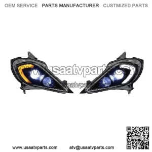 LED Headlight set. Fits: 2006 - 2024 YAMAHA YFZ 450 700R YFM 250 350 700 (For: More than one vehicle)