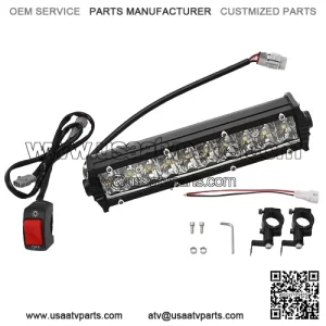 LED Headlight Light Bar + Switch For Yamaha Raptor 700 R 125 250 Banshee Blaster