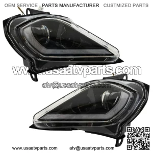 LED Headlight Full Replacement Housings For Yamaha Raptor 700 700R 2006-25