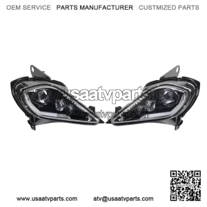 Front LED Lights with Halo  Yamaha Raptor 250 350 700 & YFZ 450R (E24 Homologation)