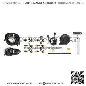 UTV 6 pcs LED Turn Signal Light Kit w/Horn Toggle Switch for RZR Ranger XP 1000