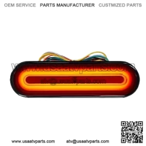 12-80V Dual Color Motorcycle Scooter Amber Color For Turn Signals and Red Color For Tail Light Brake Stop Light Lamp (Pack of 1)