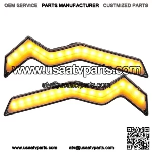 UTV Turn Signal Fang Accent Lights for Polaris RZR XP 1000 4 (2024-2025 Models) - LED Off-Road Lighting Upgrade