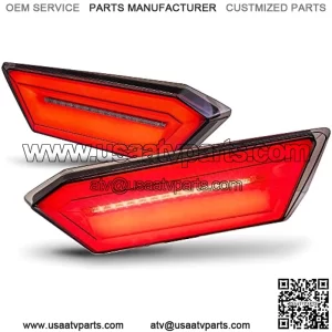 TRUE MODS LED Brake Tail Light for Polaris RZR S1000 S900 2014-2019; 2022 Trail S 900 S 1000 Ultimate Rear Taillight Replacement 2412341 2412342 [DOT-Rated] [Diffuser Design] - Smoked