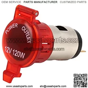 Red Cigarette Lighter Socket Outlet DC 12V for Car Marine Motorcycle ATV RV
