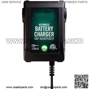 Battery Tender Junior 12V Charger and Maintainer: Automatic 12V Powersports Battery Charger and Maintainer for Motorcycle, ATVs, and More - Smart 12 Volt, 750mA Battery Float Chargers - 021-0123