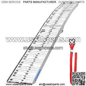 7.5' Aluminum Loading Ramp/ATV Ramp/Motorcycle Ramp/Truck Ramp Loading Ramp,Foldable,1 PC,750 lb Capacity (Raised Grain Non-skid)