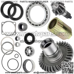 Complete Rear Differential Rebuild Kit for Yamaha Grizzly 660 YFM660 2002-2008