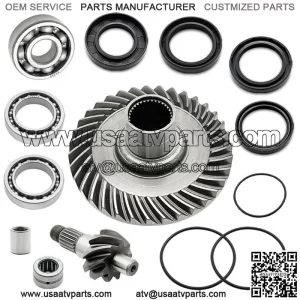 Rear Differential Ring Pinion Gear Bearing Seal Kit For Honda FourTrax TRX300FW