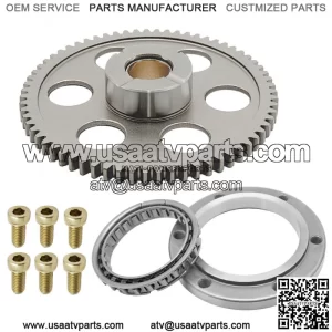 Starter Clutch One Way Gear Kit for Yamaha Grizzly 660 YFM660F Rhino 660 YXR660F (Fits: Yamaha Rhino 660)