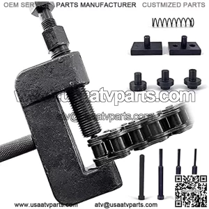 13pcs Chain Breaker Set, Chain Cutter and Riveter Tool Kit for Motorcycle, Bike, ATV