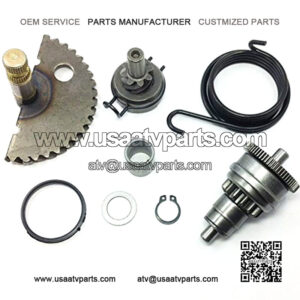 49cc 50cc GY6 Kick start Gear Starter Motor Clutch Gear Bendix Scooter Moped ATV