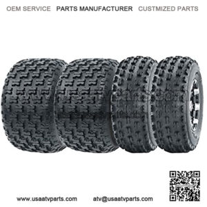Set 4 WANDA Sport ATV Tires 21x7-10 & 20x10-9 Yamaha YFM350 YFZ450 Banshee 350