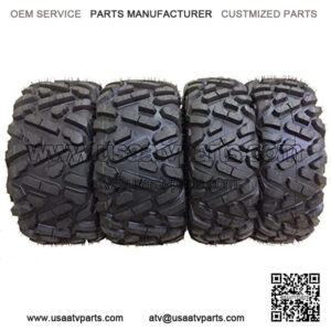 Set of 4 New Radial ATV/UTV Tires 27x9R14 Front & 27x11R14 Rear /6PR P350 -10181/10182