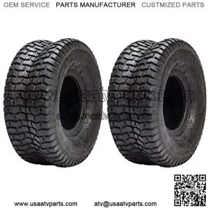 Pair of 2 15x6.00-6 15x6.00x6 Compatible with Turf Tires 2 Ply Lawn Mower Tractor