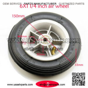 2pcs 145/70-6 Wheel Tire Rim Assembly for Go kart Mini Bike ATV Quad Lawn Mower