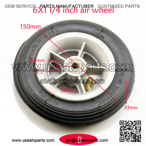 2pcs 145/70-6 Wheel Tire Rim Assembly for Go kart Mini Bike ATV Quad Lawn Mower