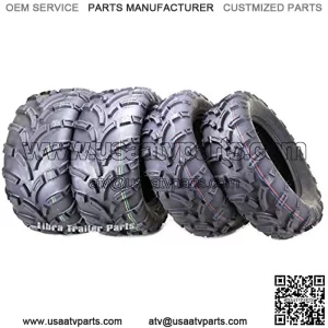 Set of 4 New WANDA ATV/UTV Tires 25x10-12 Front & 25x11-12 Rear /6PR P373 High Load tires