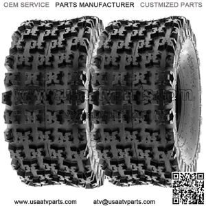 20x11-8 20x11x8 ATV UTV Tires 6 PR Tubeless A027 [Set of 2]