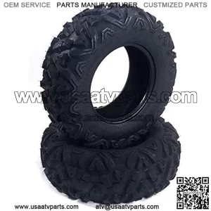 TRIBLE SIX 25x8-12 ATV UTV Tires 25x8-12 6PR Tubeless 2-Pc Set