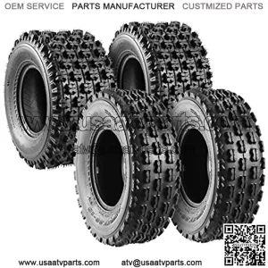 Set of 4 Sport ATV Tires 22x7-10 Front & 20x10-9 Rear UTV Tires 4PR 22x7x10 ATV Quad Tires - 10077/10081