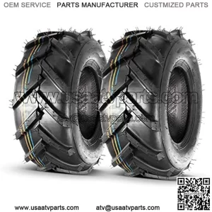 2 PCS Super Lug Tractor Tire -16x6.50-8, 4PR, Tubeless