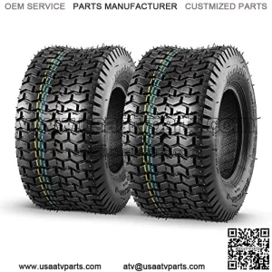 2 Pcs 13x6.50-6 Turf Tire Mower Lawn and Garden Tractor, 4PR