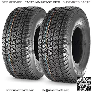 18X6.50-8 18x6.5x8 Turf Saver Lawn Mower Tire 4PR, Set of 2