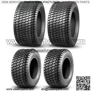 Set of 4 Lawn Mower Turf Tires 16x6.5-8 Front & 23x10.5-12 Rear 4PR Tubeless