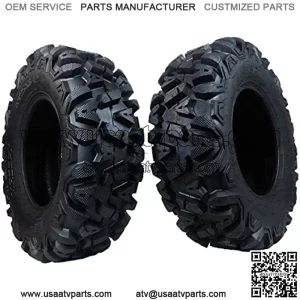 2 New 25x8-12 KT TIRE SET ATV TIRES 6 PLY 25" 25x8x12