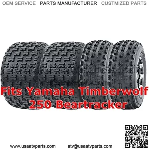 22x7-10 & 22x10-10 Full Set Yamaha Timberwolf 250 Beartracker Sport ATV Tires
