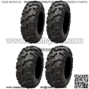 Full set of Blackwater Evolution 28x9-14 and 28x11-14 ATV Tires (4)