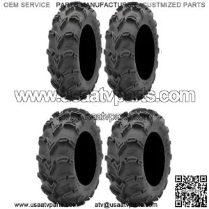 Full set of Mud Lite XL 25x8-12 and 25x10-12 ATV Tires (4)