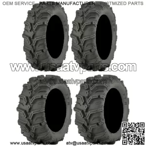 Full set of Mud Lite XTR (6ply) 25x8-12 and 25x10-12 ATV Tires (4)