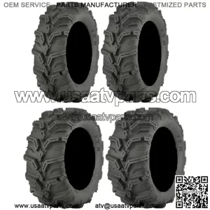 Full set of Mud Lite XTR (6ply) 27x9-12 and 27x11-12 ATV Tires (4)